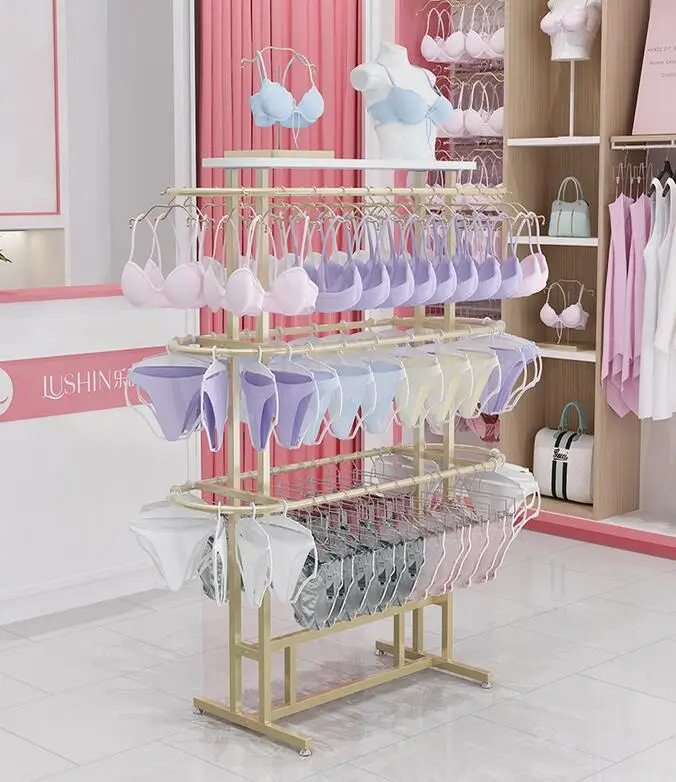 Display rack panty display rack floor multifunctional bra rack oval double-sided Nakajima rack