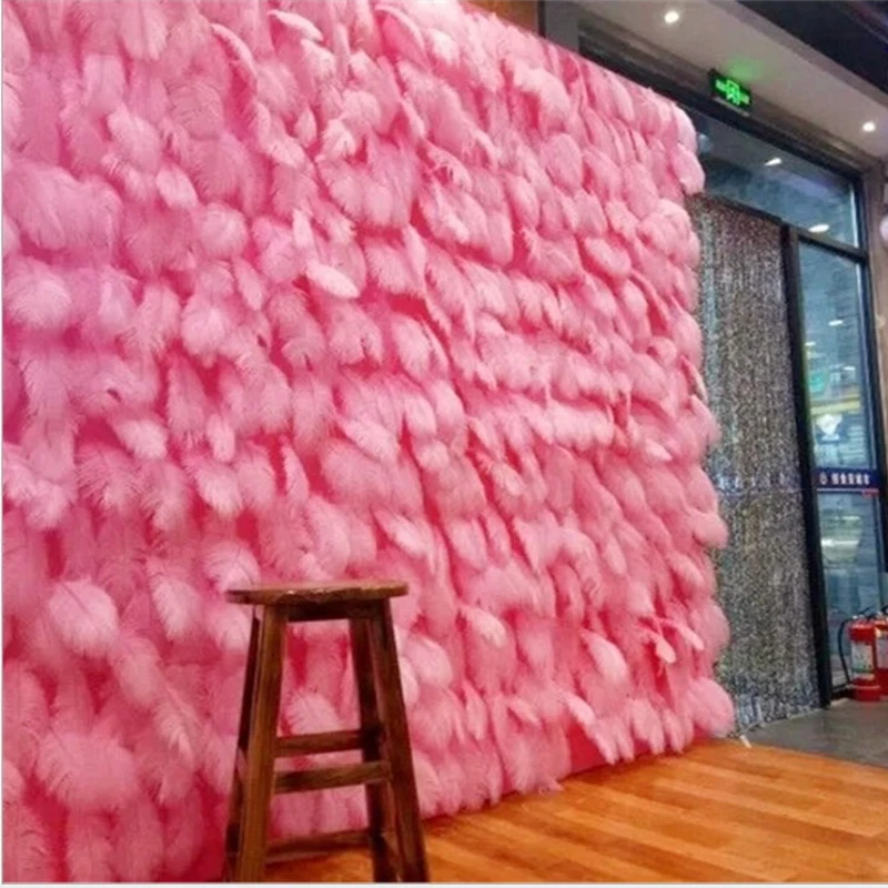 

free shipping 100pc pink feather 15-45cm white romantic wedding favor birthday party decoration accessories Backdrops photo prop