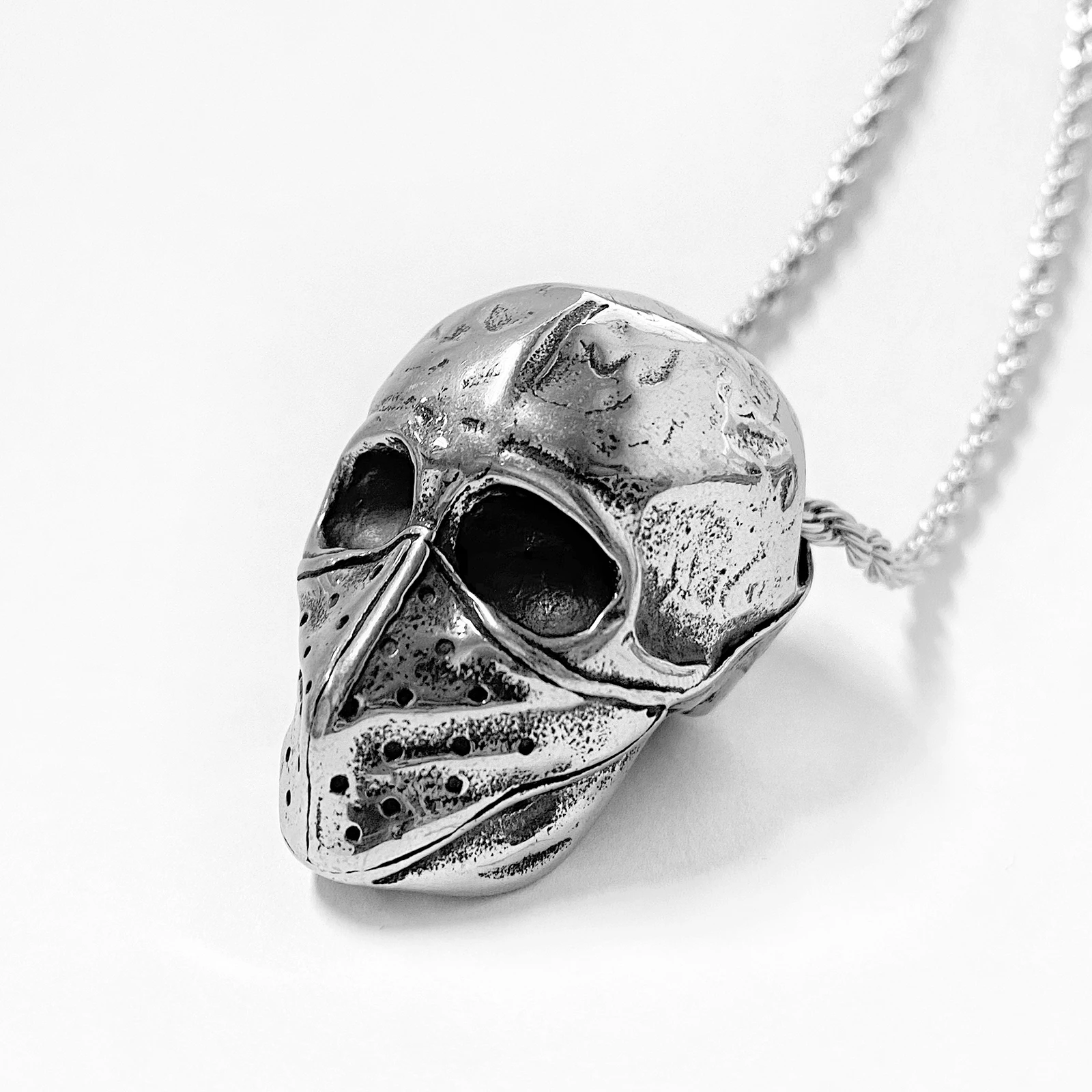 Anztilam Ghost Skull 316L Stainless Steel Necklace For Men Women Couples Punk Necklace Goth Jewelry Gift Wholesale Drop Shipping