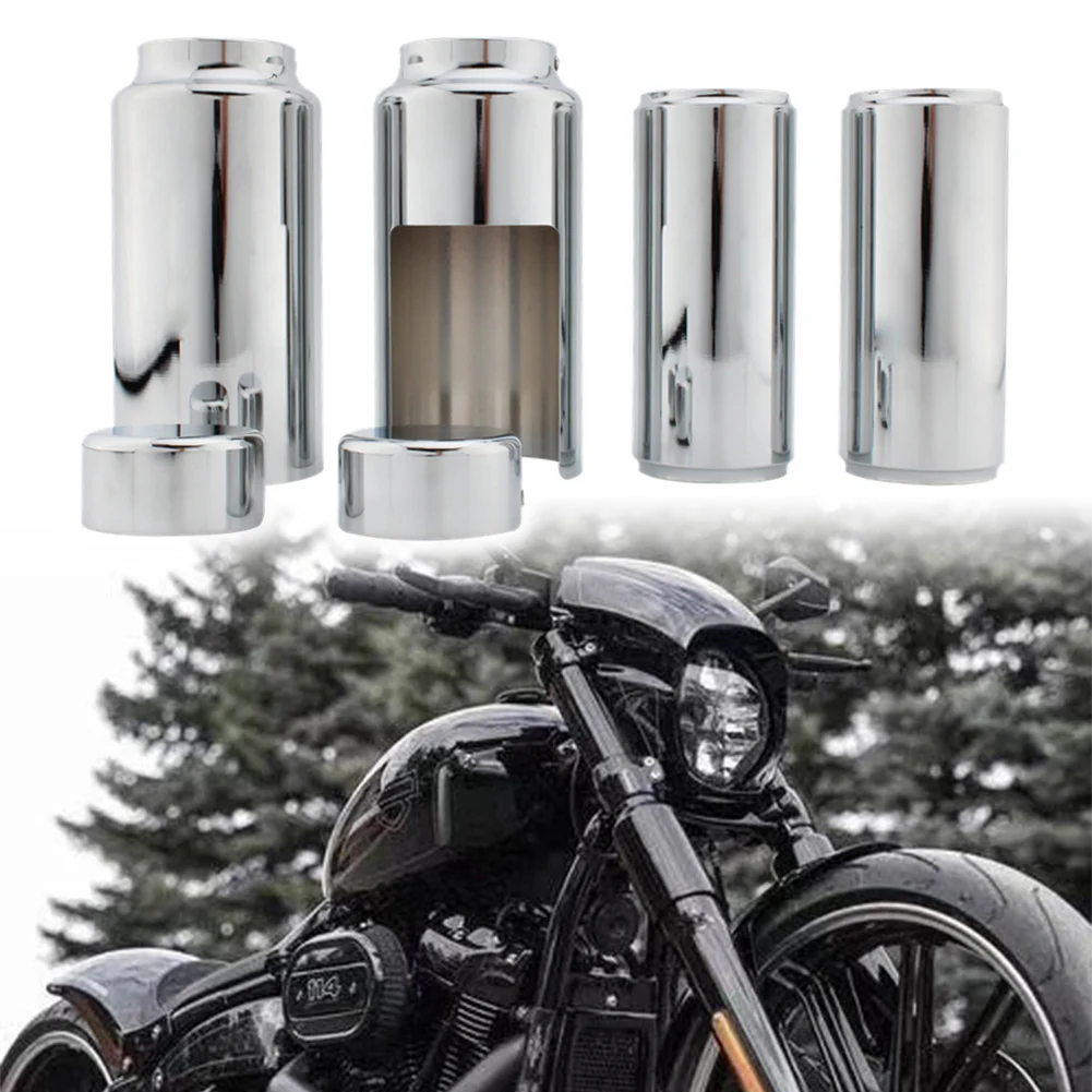 Motorbike Front Fork Cover Caps Aluminum For Harley-Davidson Softail Breakout FXBR FXBRS M8 2018 2019 2020 2021 2022 2023