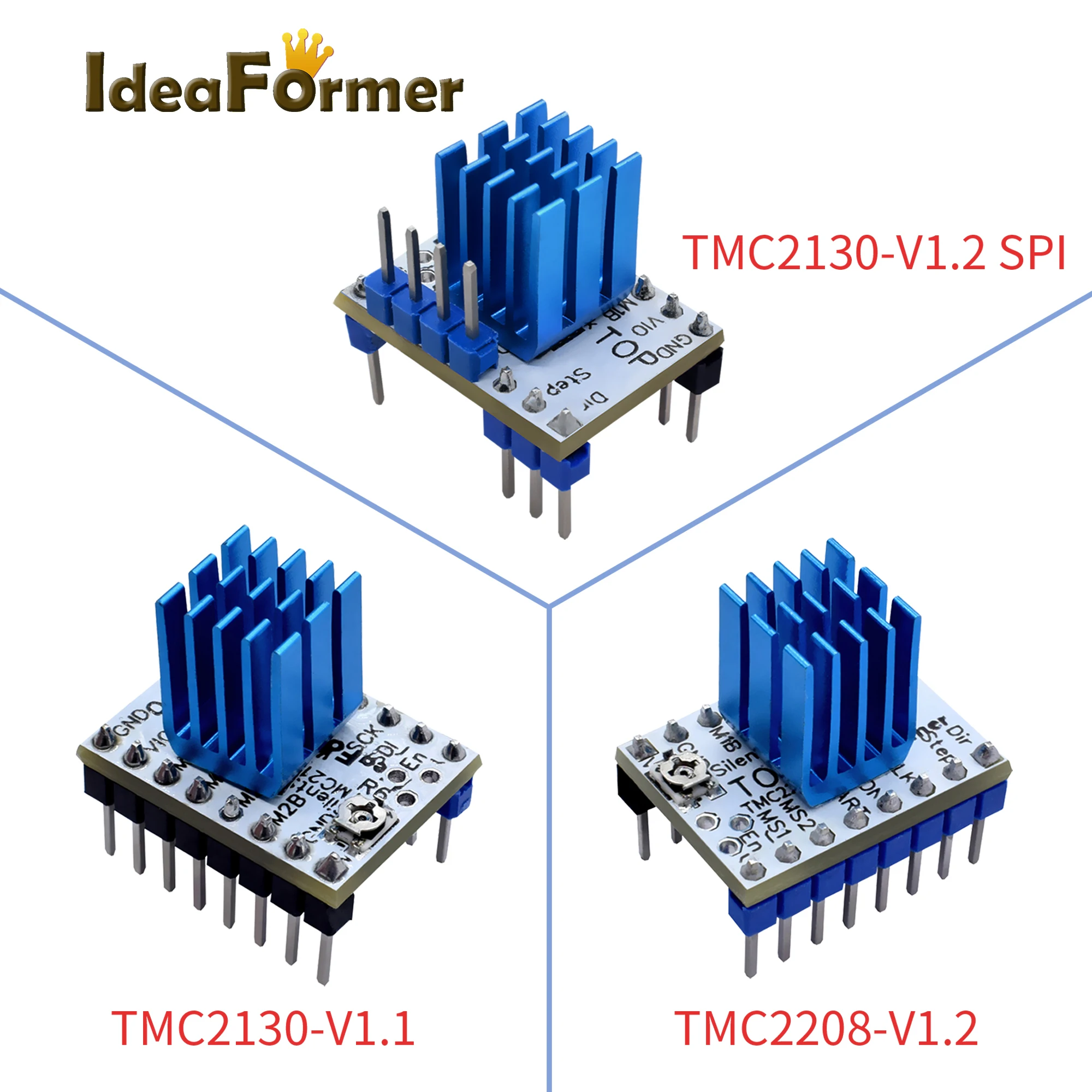 1/2/4/5 sztuk TMC2130 V1.1 TMC2130 V1.2 SPI TMC2208 V1.2 StepStick TMC silnik krokowy sterownik 3D cicha doskonała stabilność ochrona