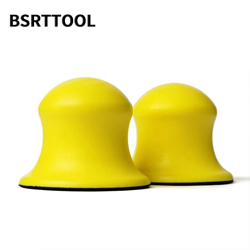 

BSRTTOOL 3'' Hand Sanding Pad Dust Free Abrasive Tools Foam Sanding Block Hook Loop Grinding Tools Sandpaper Connect Backer Pad