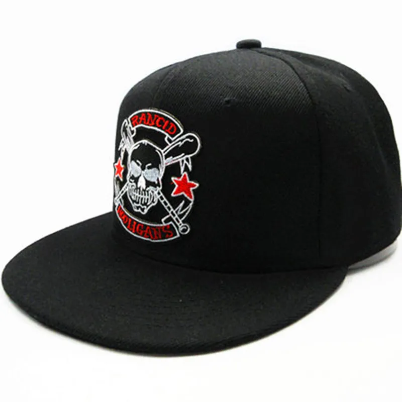 2021 Skull Embroidery Cotton Baseball Cap Hip-hop  Adjustable Snapback Hats for Men and Women 19