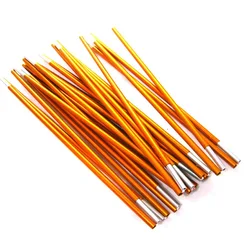 Varilla de aleación para tienda de campaña al aire libre, poste de aleación de 8,5mm, 9,5mm, 11mm, esqueleto de 3,6 m/4m/m 4,4, accesorios para tienda de campaña, 2 unids/lote por par