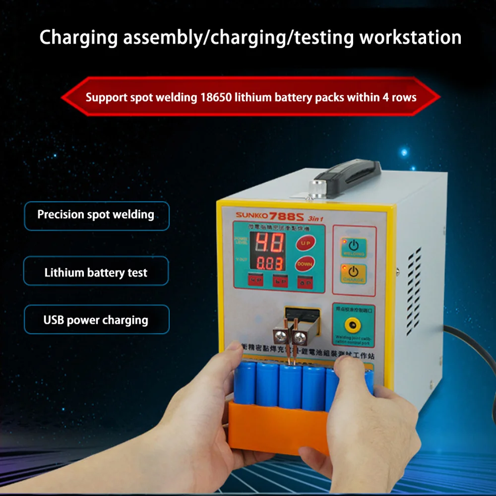 StalKKO-Machine à souder par points 788S, nouvelle mise à niveau, 2.8KW, batterie de soudage par points, développement de puissance USB, test 18650