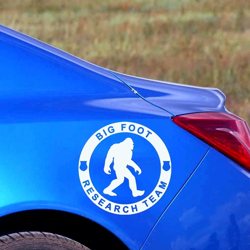 40616# Die-Cut Vinyl Decal BIG FOOT Research Team Car Sticker Waterproof Auto Decors on Car Body Bumper Rear Window