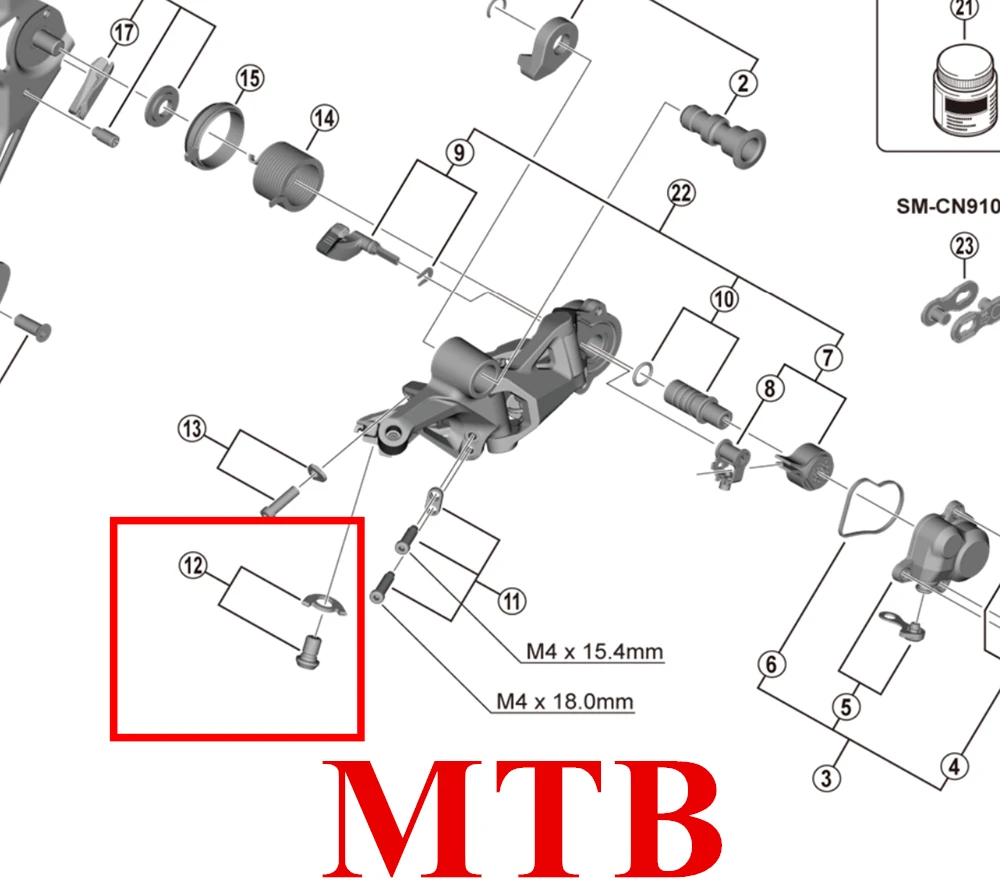 Shimano MTB Rear Derailleur Cable Fixing Bolt& Plate Y3FW98060 Y5RT98060 Y5X798010 Y3E498050 Y39T98010 Y5Y498020