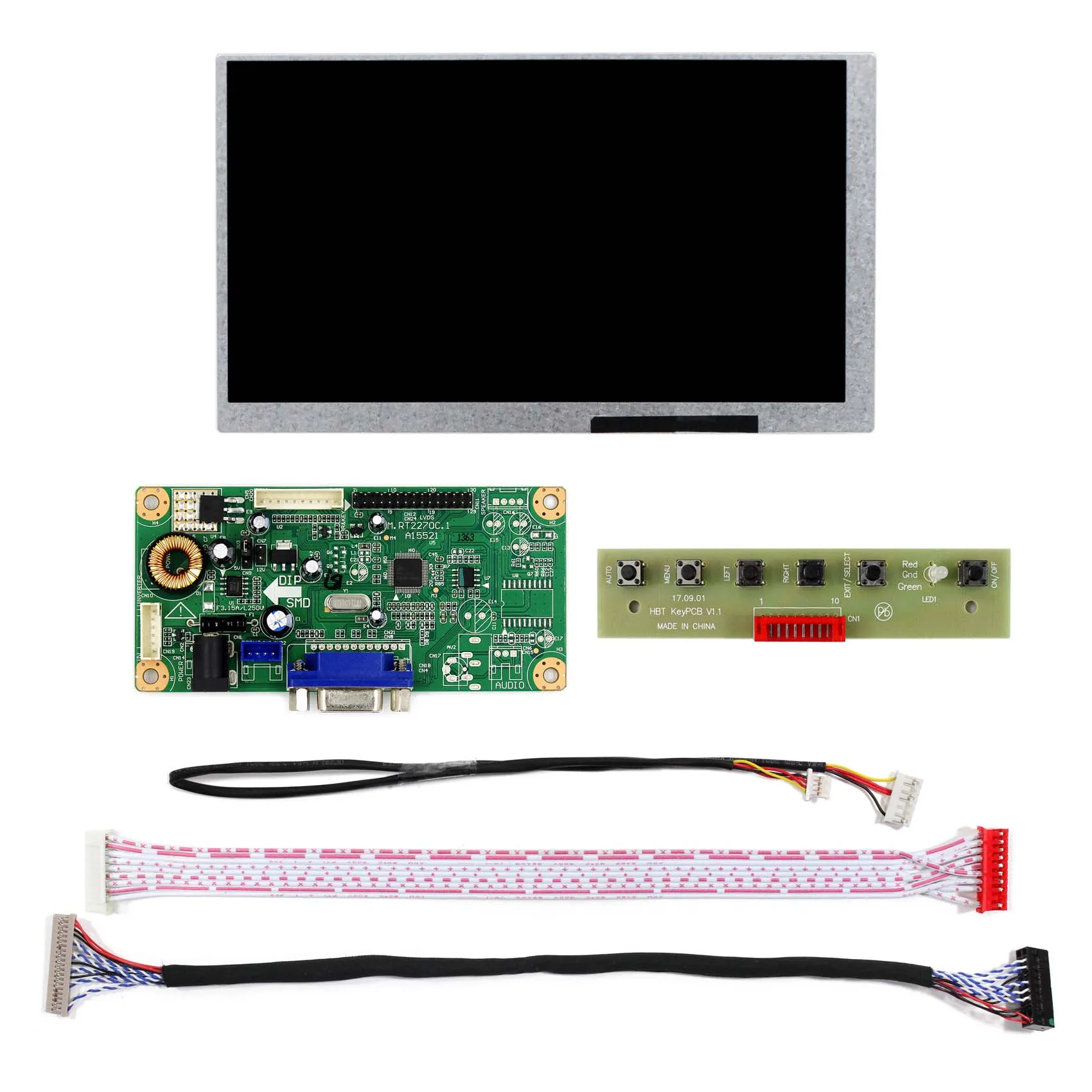 7inch G070Y2-L01 800X480 Brightness 500nits LCD Screen with VGA LCD Controller Board