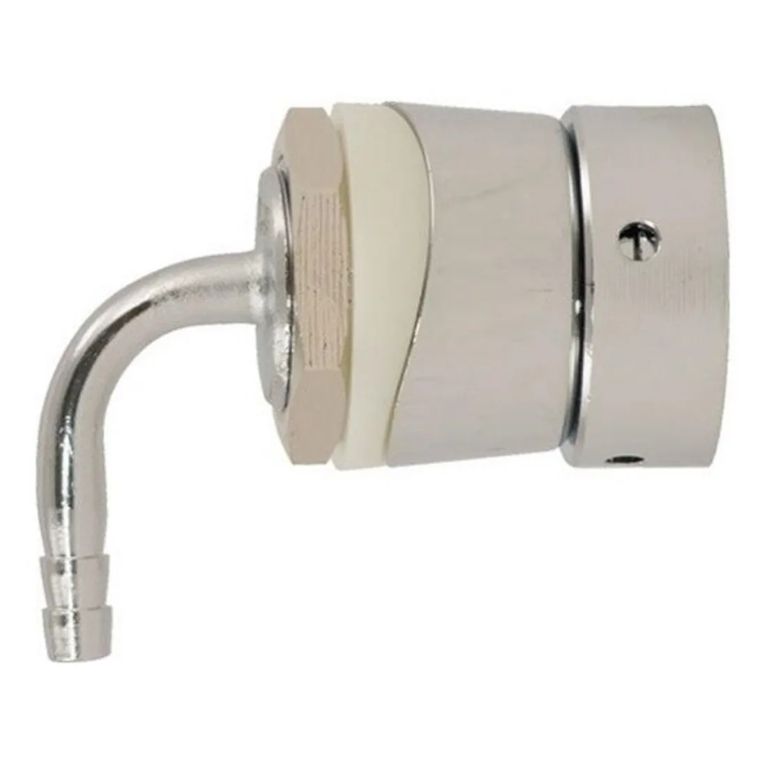 Kegland NUKATAP SHORT SHANK WITH NUT, barbTAIL AND COLLAR, no spring CHROME PLATED BRASS- beer tap brewing faucet shank