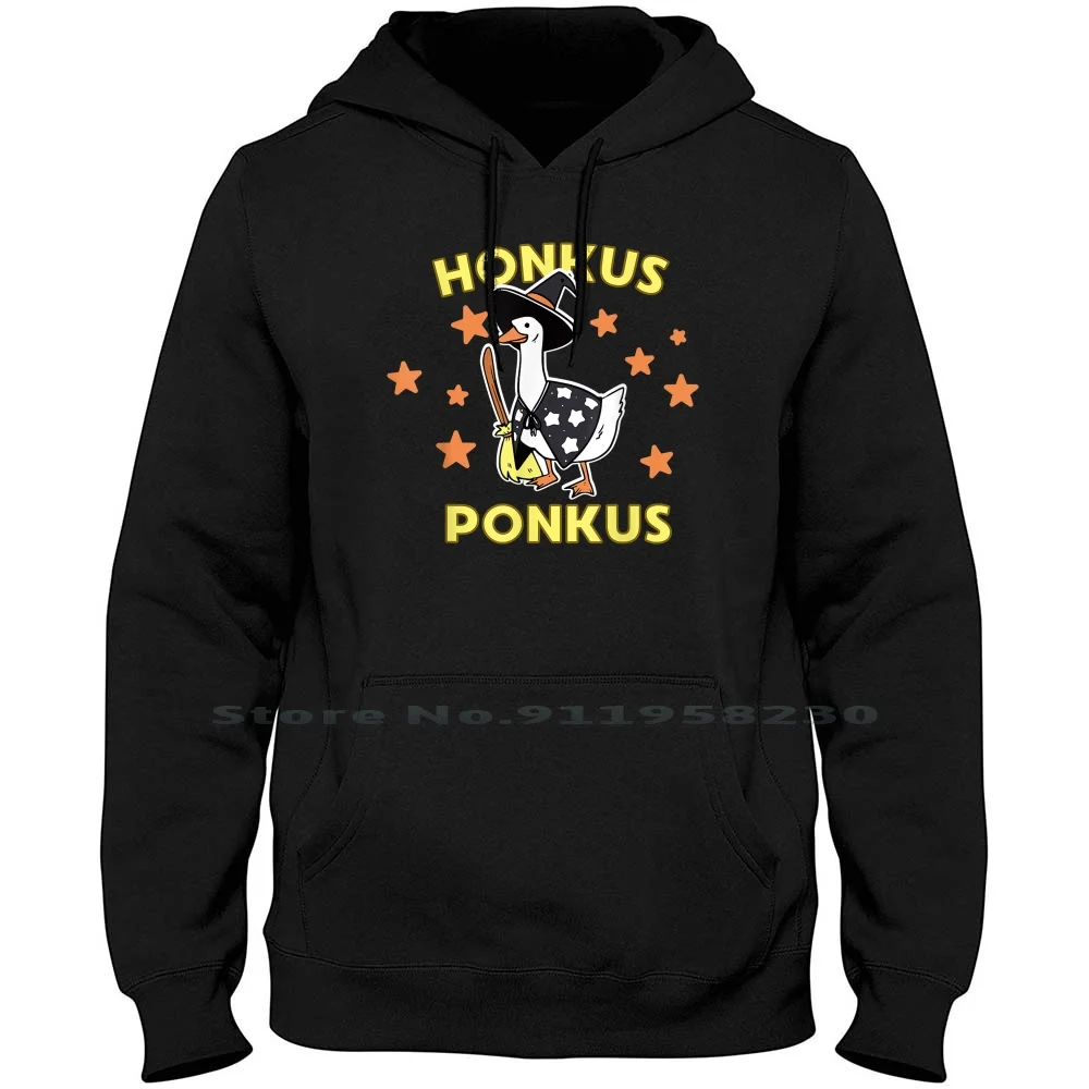 Halloween Witches Honk Goose Cute Honkus Ponkus Hoodie Sweater Cotton Halloween Goose Meme Honk Hall Cute Low Cut Che We Us Me