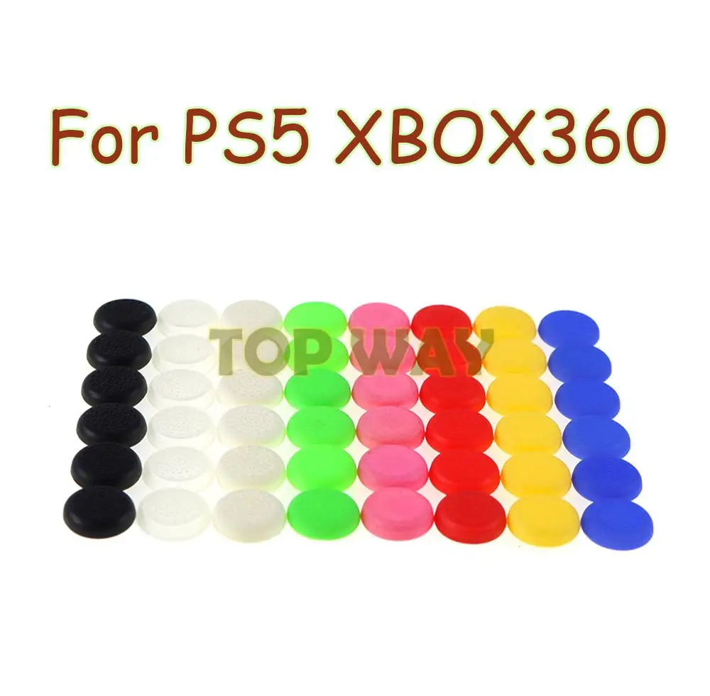 XBOX 시리즈용 TPU 실리콘 그립 캡 2개 플레이스테이션 PS4 엄지 스틱 컨트롤러용 XBOX360 XBOX ONE PS3 PS5용