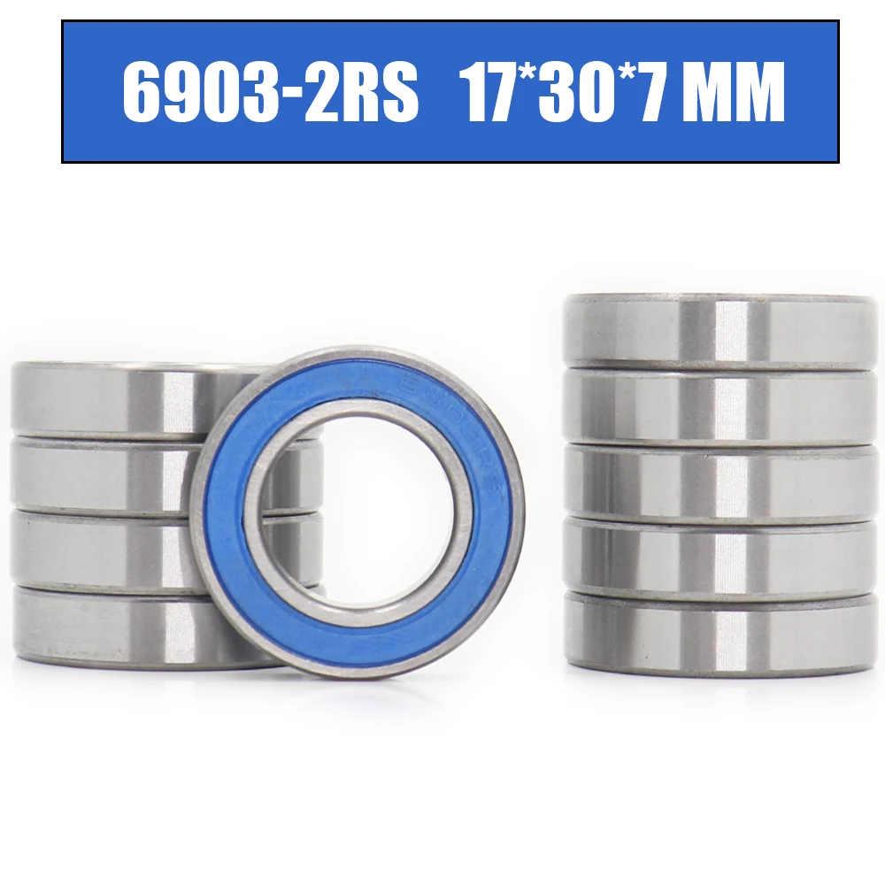 

FUSHI 6903RS Bearings Blue Sealed 17x30x7 mm ABEC-3 6903 2RS Shaft Ball Bearing Parts For Hobby RC Car Truck , Pick of 4 Pcs