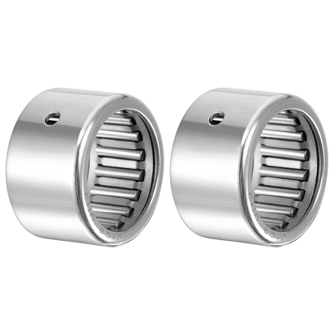 uxcell 2pcs SCE108 Needle Roller Bearings, Drawn Cup Open End, 5/8