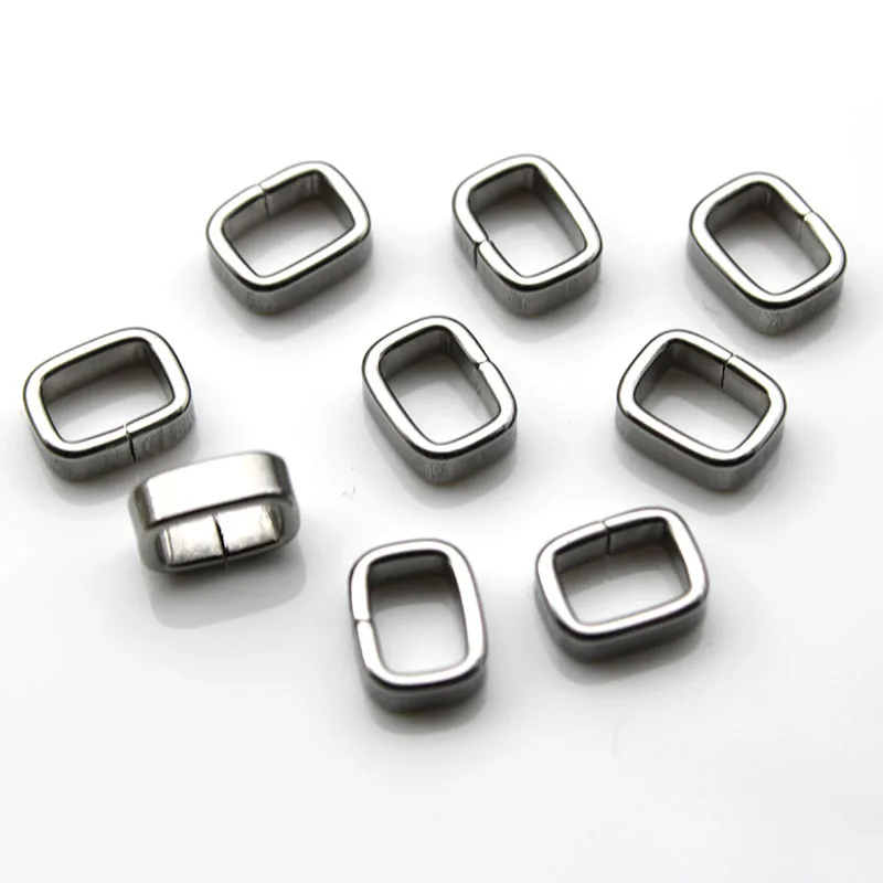 30pcs/lot Stainless Steel Slide Spacer Beads for Bracelet Making Metal Beads Charms DIY Jewelry Handmade Accessories