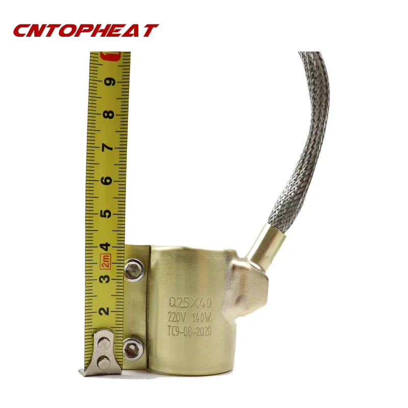25 مللي متر x 40 مللي متر 220 فولت 140 واط سخان برميل كهربائي حقن سخان عنصر التدفئة النحاس النحاس الفرقة سخان