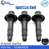 XUAN Ignition Coil Kit 420664020 For SeaDoo GTI Stick GTX GTS GTR RXT RXP WAKE 4-TEC 4TEC 130 155 185 296000307 2002-2016