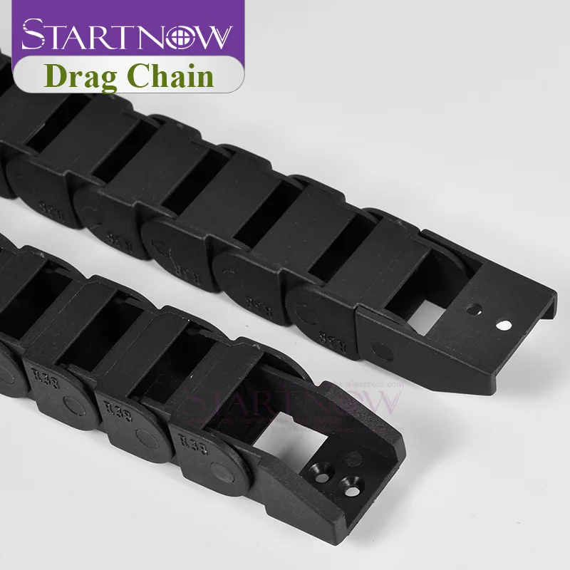 Startnow Plastic Drag Chains Wire Carrier With End Connectors Bridge Transmission Cable Chain CNC Router Laser Machine Towline