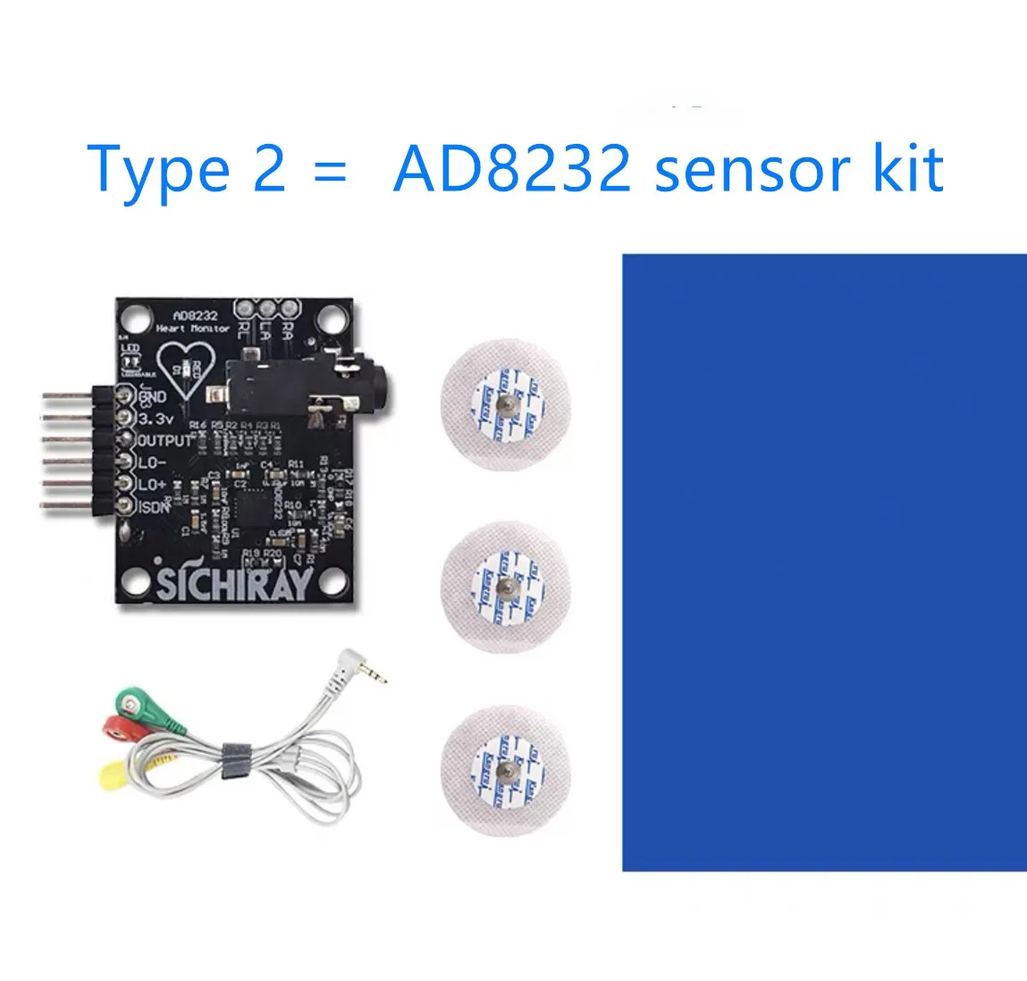 Ad8232 módulo de sensor ecg ad8232 medição pulso monitoramento cardíaco módulo sensor batimento cardíaco para arduino stm32 kits desenvolvimento