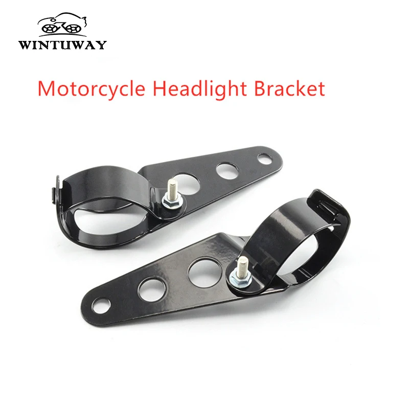 WINTUWAY Universal Motorcycle Headlight Bracket Mounting Bracket Fork Ears Adjuster Mount Clamp Chopper Holder B-Y-277561