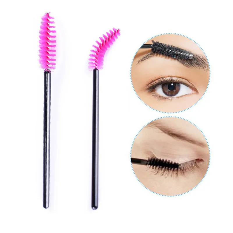 Brosses à cils jetables, 50 pièces, brosses de maquillage, baguettes de Mascara, applicateur de cils multicolores, brosse cosmétique, outils de maquillage