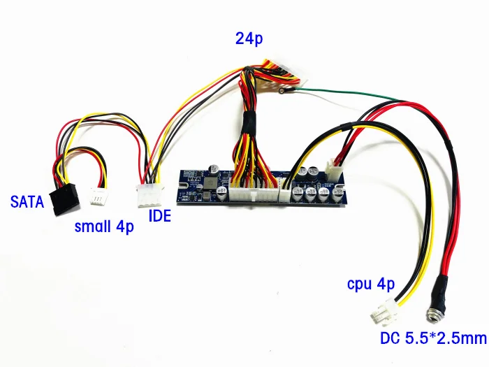 High Power 250W DC 12V input ATX Peak PSU Pico ATX Switch Mining PSU 24pin MINI ITX DC to Car ATX PC Power Supply For Computer