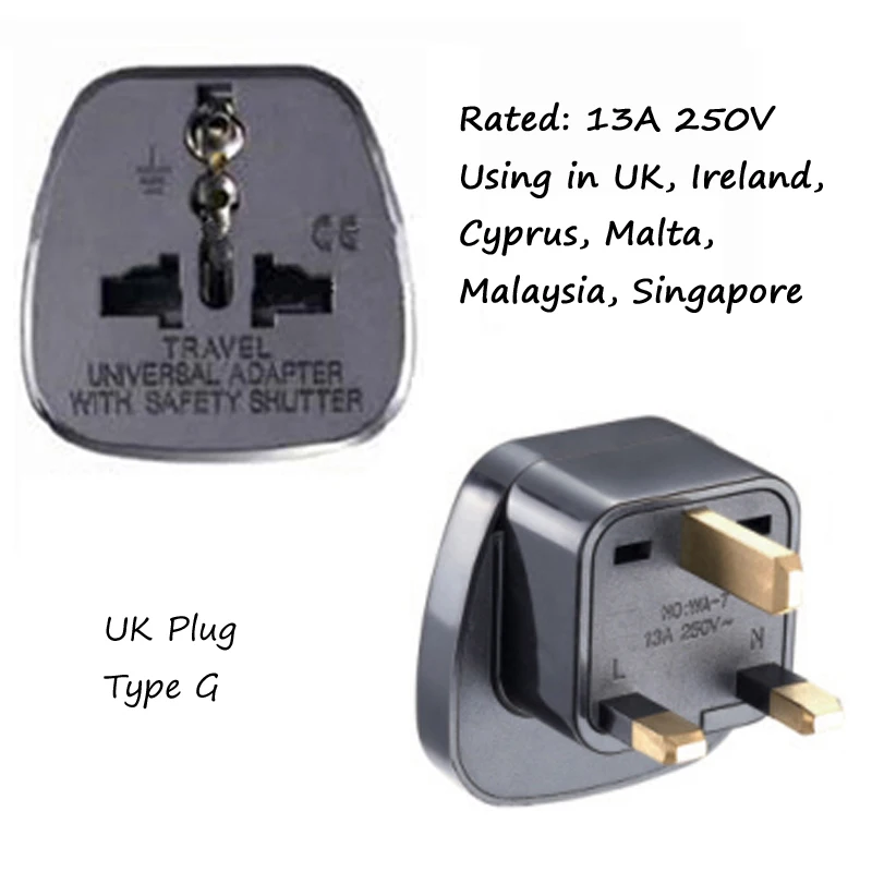 1 Stück Universal Amerika Europa Kr AU EU zu US UK USA Steckeradapter Südafrika Indien Adapter Italien Schweiz Reiseadapter – Detail 10