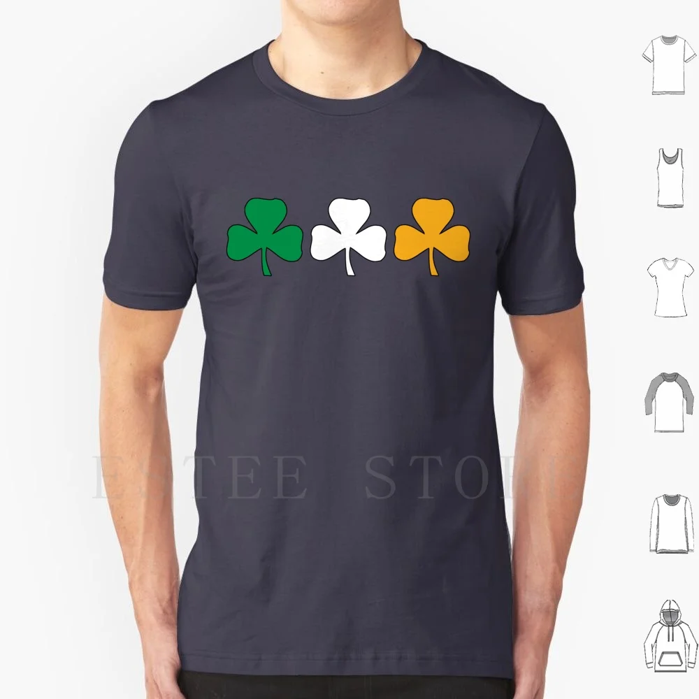 Ireland Shamrock Flag T Shirt Print Cotton Day Saint Day Saint St Paddys Day Funny Day Irish Funny Irish Irish Drinking Ireland