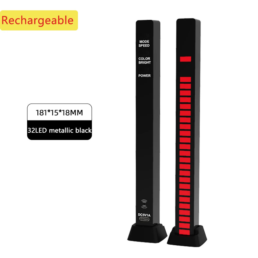 Lâmpada de Ritmo, App Control de Som, Luz Noturna LED, RGB Colorida, Quarto, Sala de Estar, Música, TV, Nightlights, Novo