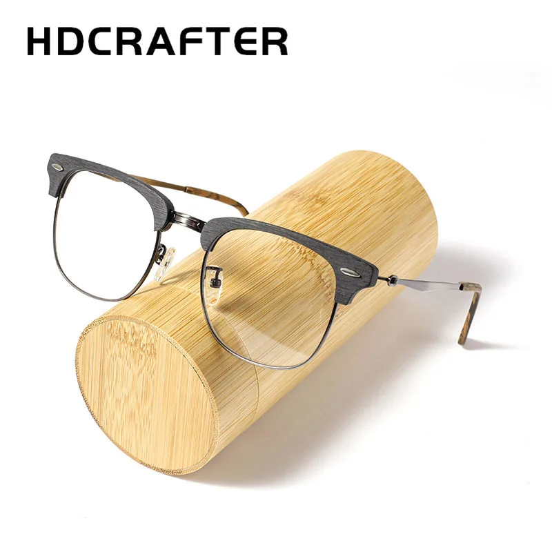 Wood Myopia Optical Glasses Frame Men Prescription Eyeglasses Frame Men Clear Transparent Lens Eyewear Frame Korea 2021 Glasses