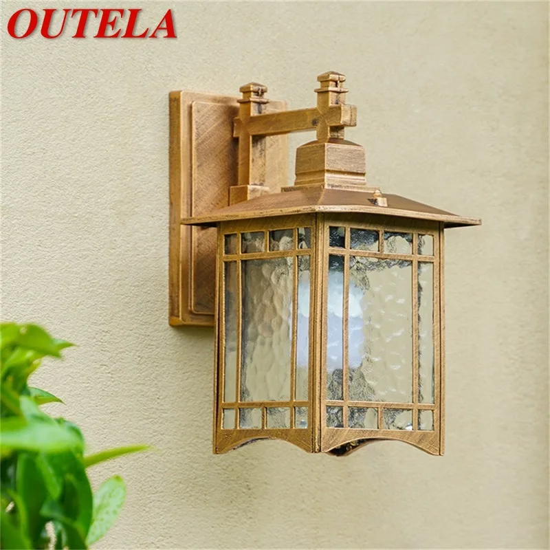 

OUTELA Classical Outdoor Wall Lamp Waterproof IP65 Retro Sconces LED Lighting Decorative for Home Porch