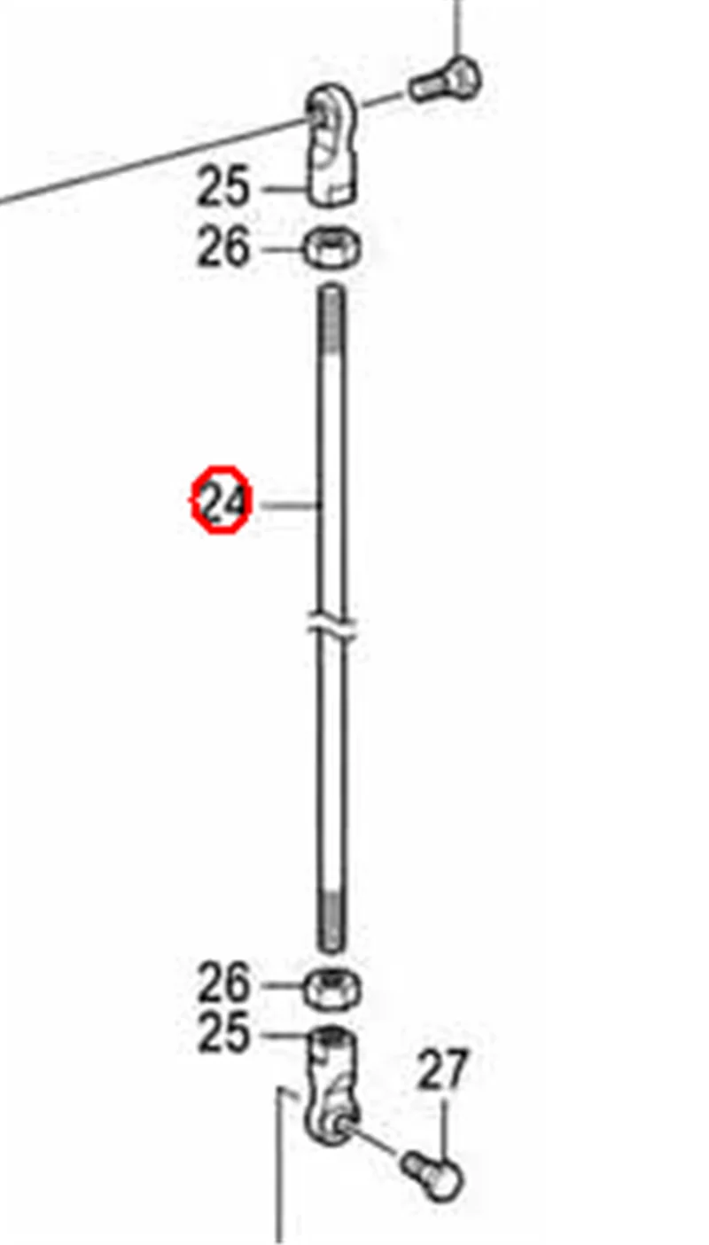 Brother KE-430D BAS311G/342G gwint trymer korbowód V SA3315001 przycisk długość 30cm części zamienne do maszyn przemysłowych