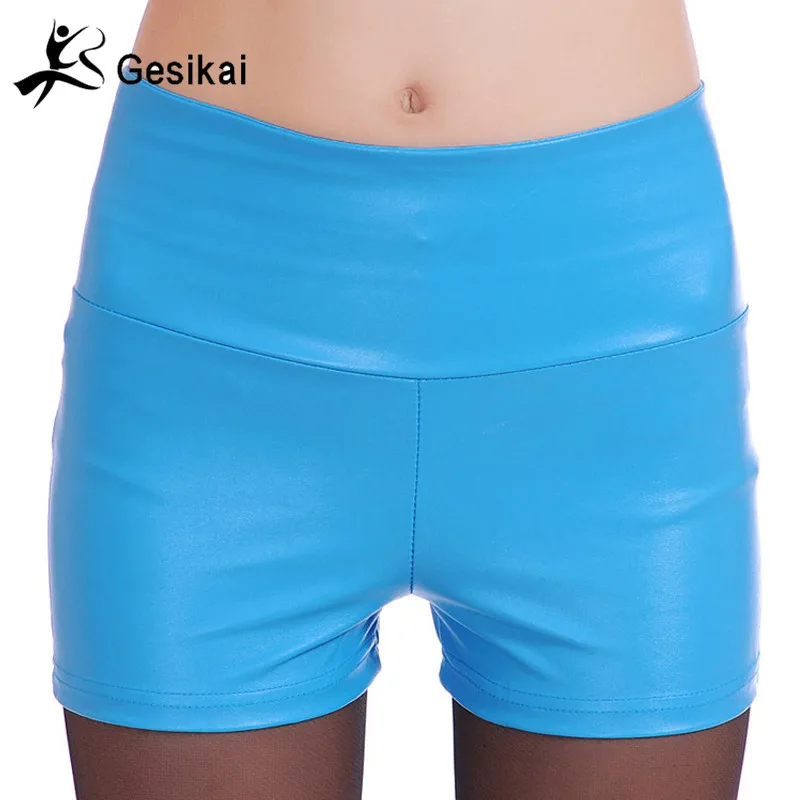 Womens Faux Leather Tight PU Shorts EU Fashion High Waist Shorts WORK OUT Sexy Short