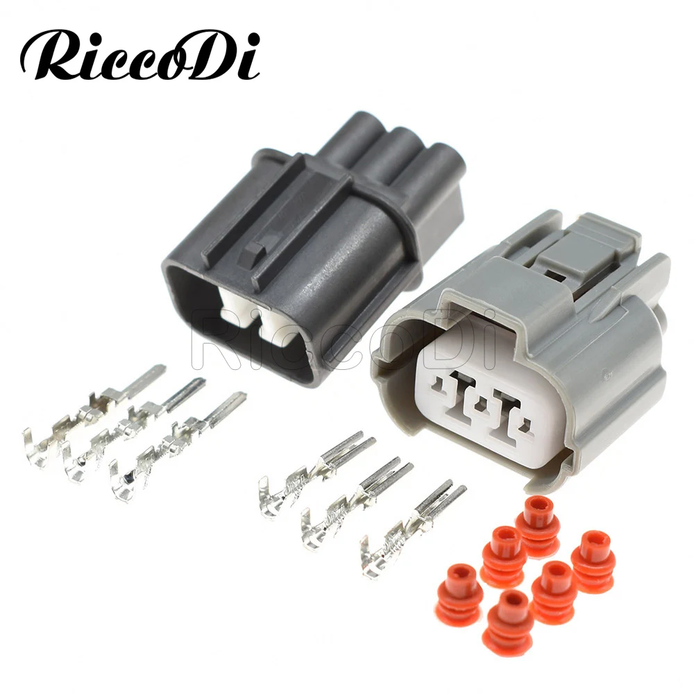 1-20Kit 3 Pin Male Female B-Series VSS Waterproof Motor Socket Connector 6189-0130 6181-0071 For Honda Headlight Adjustment