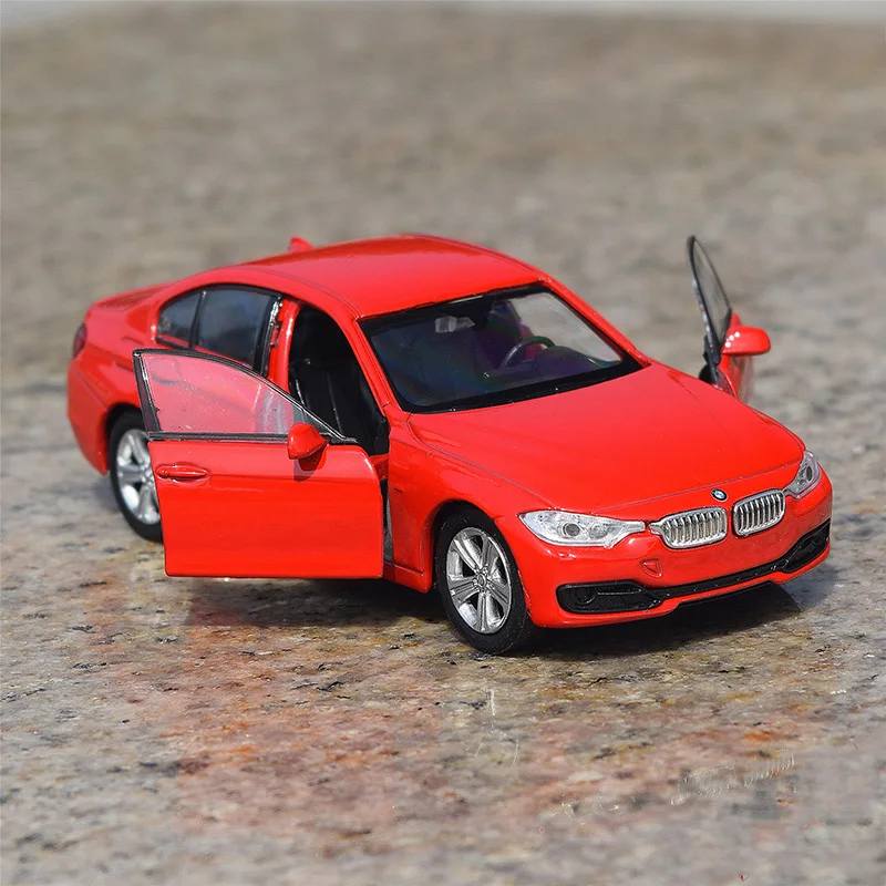 WELLY Diecast Alloy 1/36 BMW 335i 3 Series Car Model Red Adult