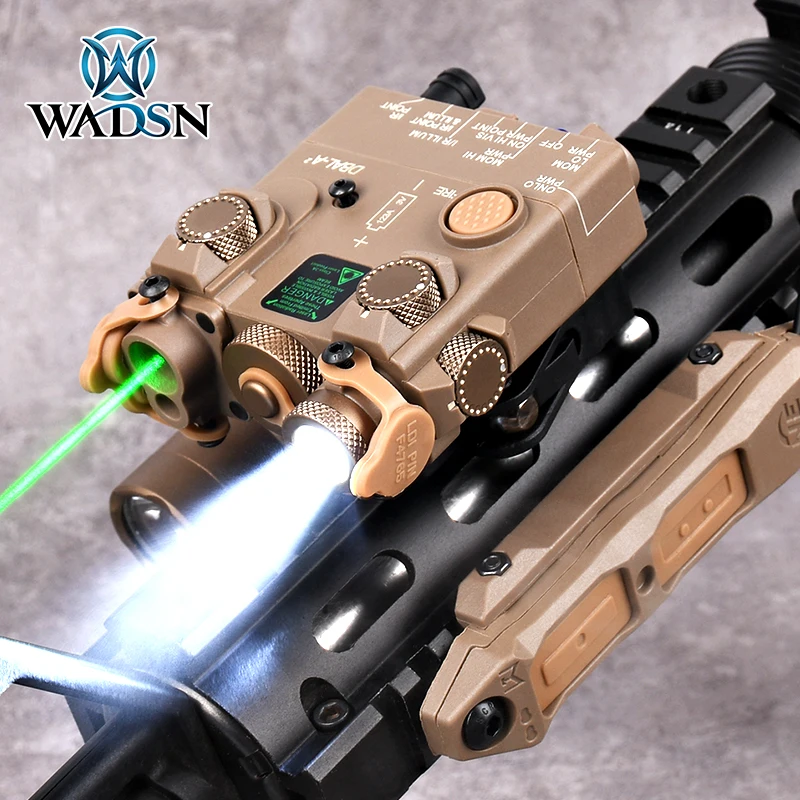 

WADSN DBAL A2 Green Laser sight nylon Tactical Airsoft Flashlight M300B A2 PEQ Red Blue Laser Suit Double Remote Switch Rifle