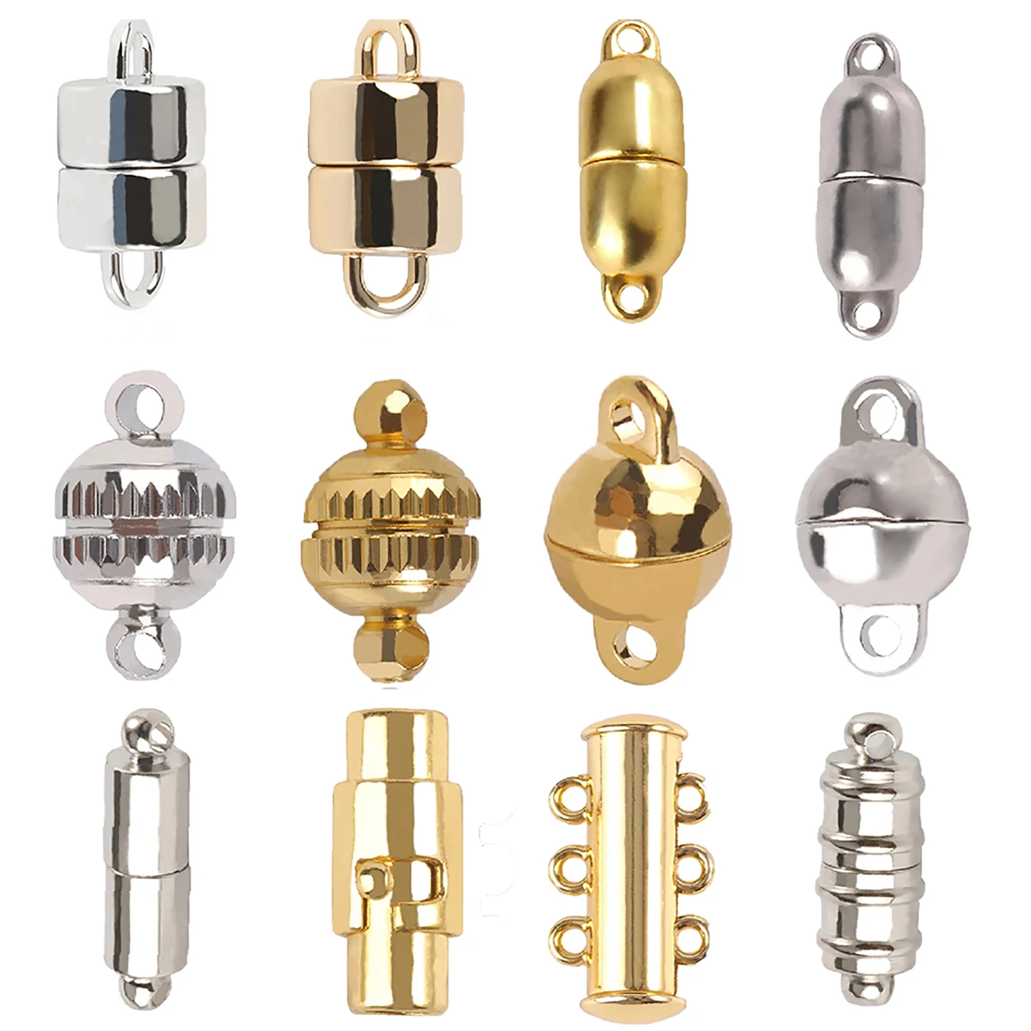 

Stainless Steel Magnetic Clasps for Leather Cord Bracelet Necklace Fasteners Buckle Magnet End Clasp Connector Jewelry Making