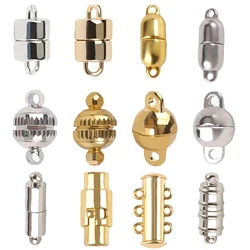 Stainless Steel Magnetic Clasps for Leather Cord Bracelet Necklace Fasteners Buckle Magnet End Clasp Connector Jewelry Making