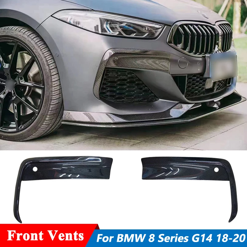 A Style Carbon Fiber Front Bumper Air Vents For BMW 8 Series G14 G15 G16 M-Sport Car Tuning 2018-2020