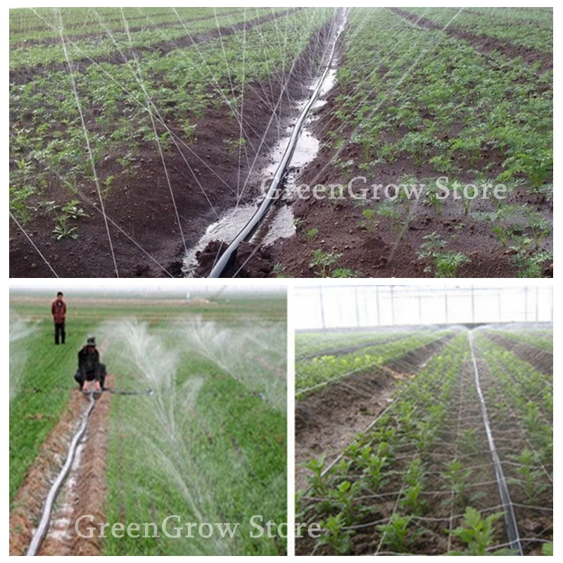 Imagem -06 - Rolo de Fita de 100m com Polegadas para Irrigação Agrícola Estrutura Rolo de 0.5 mm e 50 mm de Espessura para Jardim Fazenda Economia de Água Tubo Mangueira de Água em Spray Gramado