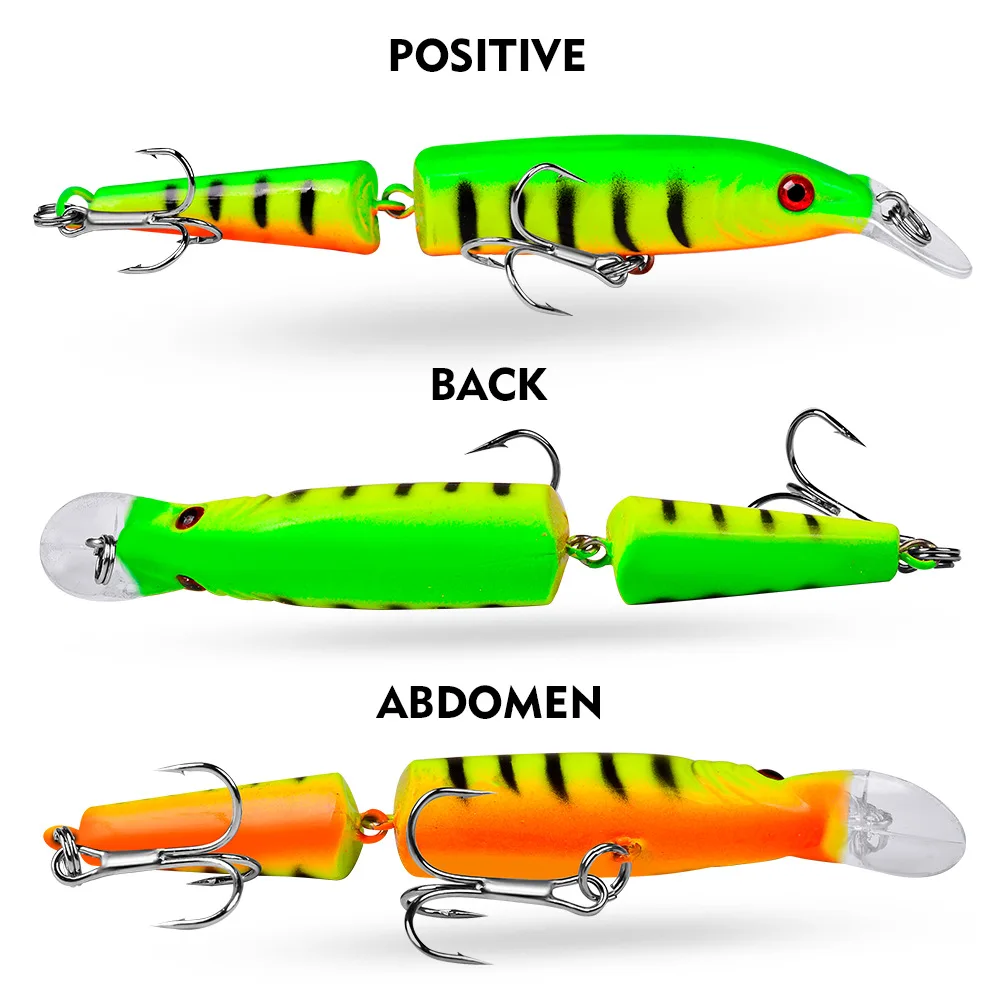 1PCS Multi Sections Wobblers Pike 10.5cm 9g Fishing Lures Isca Artificial Jointed Bait Crankbait Minnow For Fishing Carp Tackle