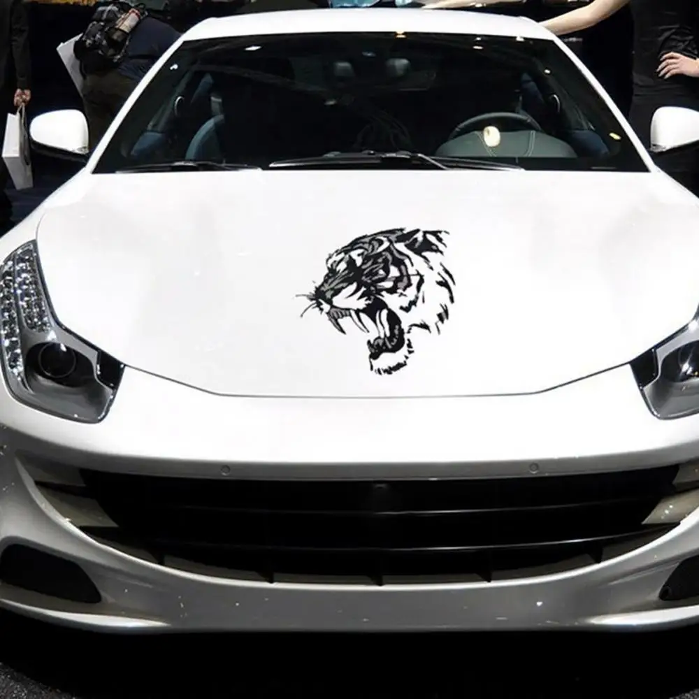 Car Sticker Wild Tiger Predator Sticker in Car Hood Vinyl Stickers Decals Animals Decor car accessories