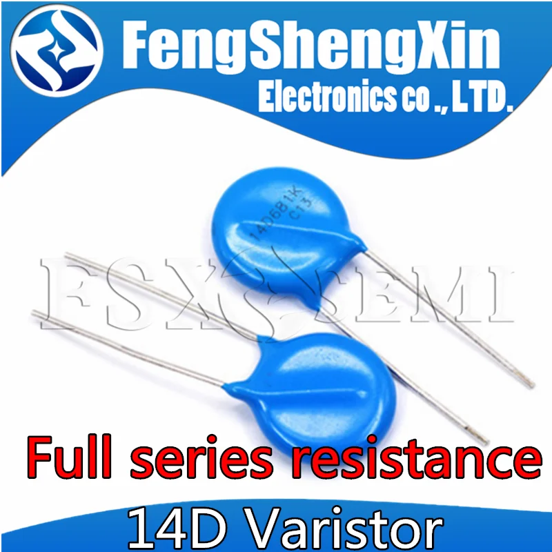 10pcs Varistor 14D221K 14D241K 14D270K 14D271K 14D301K 14D330K 14D331K 14D361K 14D390K 14D431K 14D470K
