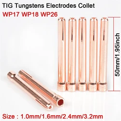 Argon Welding TIG Torch Consumable 1.0mm 1.6mm 2.0mm 2.4mm 3.0mm 3.2mm WP17 WP18 WP26 TIG Tungstens Electrodes Collet