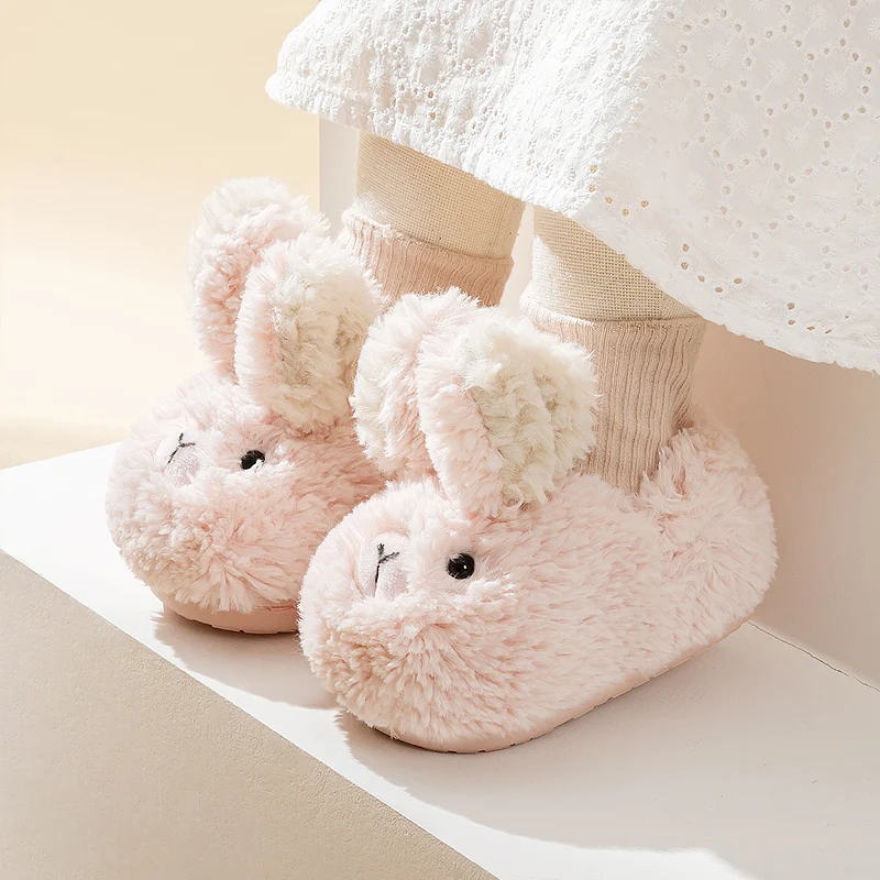 Scarpe di cotone bambini carino caldo inverno ragazze scarpe pelose pantofole da casa per bambini ragazzo inverno cartone animato bambino borsa da