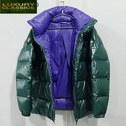 Jacket Fashion Men's Down Man Clothes 2021 Streetwear Thick 90%Duck Down Jacket Casual Warm Coat Male Hiver Casaco LW1100