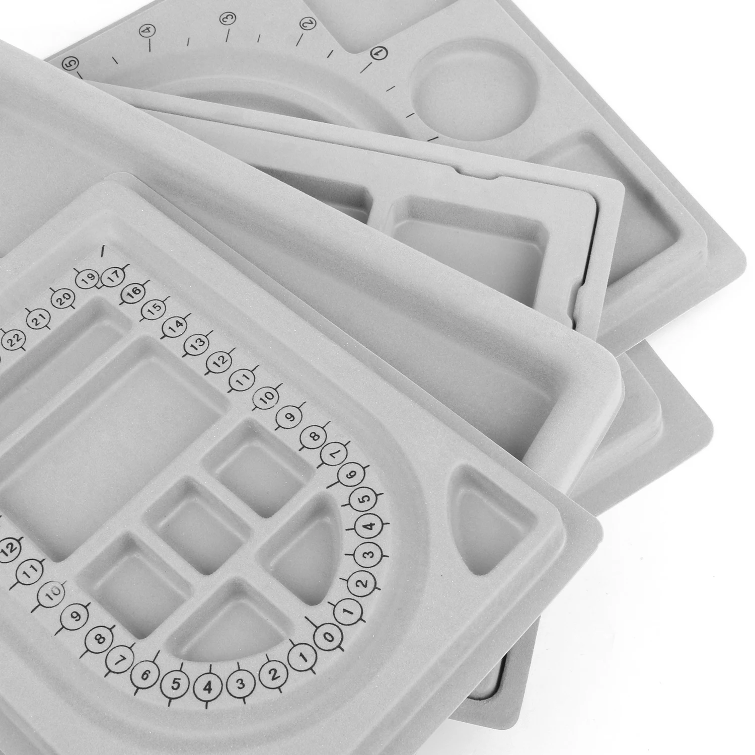 Grijs Stroomden Kraal Boord Organizer Tray Voor Diy Sieraden Maken Armband Ketting Kralen Ontwerp Craft Meten Accessoires