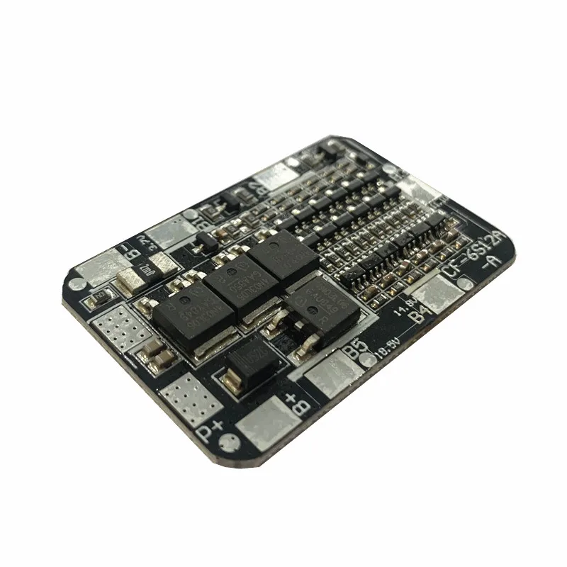 Equalizador de bateria de lítio 6s bms 20a 29.4v 18650, placa de circuito de proteção, módulo de carregamento de equilíbrio de íon de lítio