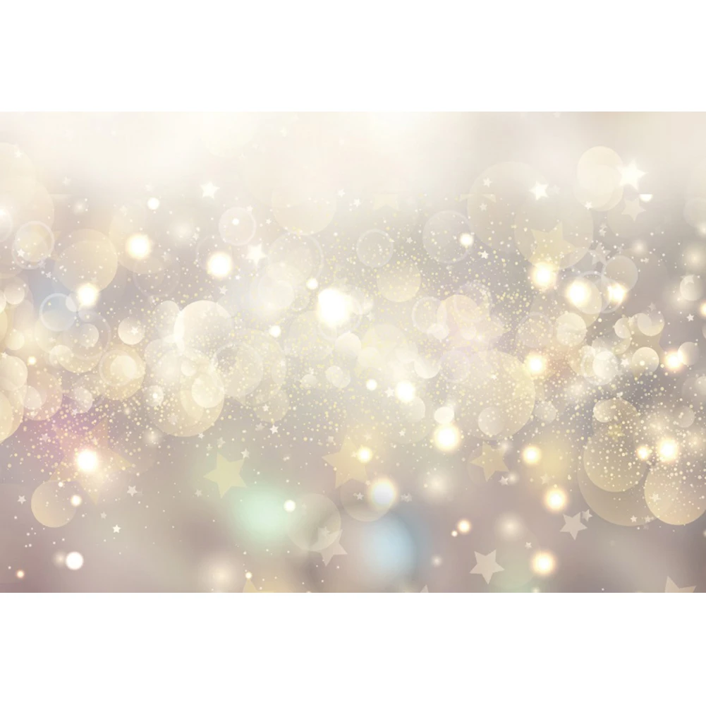 Laeacco Golden Light Bokeh Glitter Newborn Birthday Portrait Custom Photo Photography Backdrop Photo Background For Photo Studio