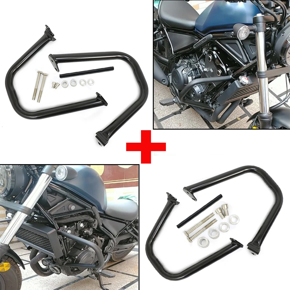 

For Honda Rebel CMX 300 500 CMX300 CMX500 2017-2021 Motorcycle Engine Guard Highway Crash Bar Bumper Stunt Cage Frame Protection