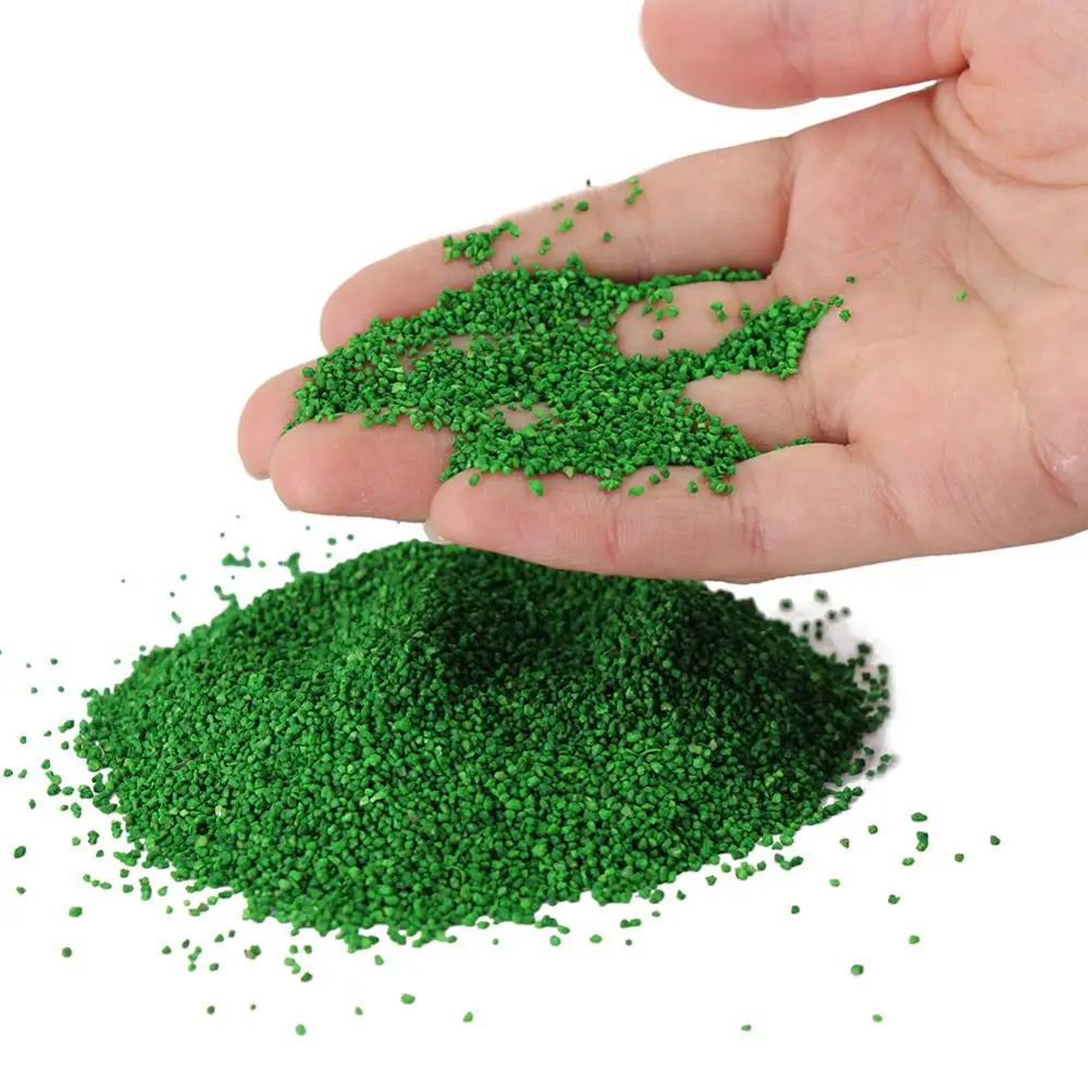 50g/100g Miniature Scenery 1.5mm Green Tree Granules Powder Grass Powder Railway Layout Accessories HQ11